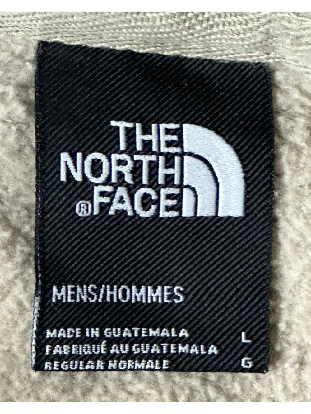 The North Face Half Dome Hoodie Men Tan Beige Camo Logo Pullover Sz Large